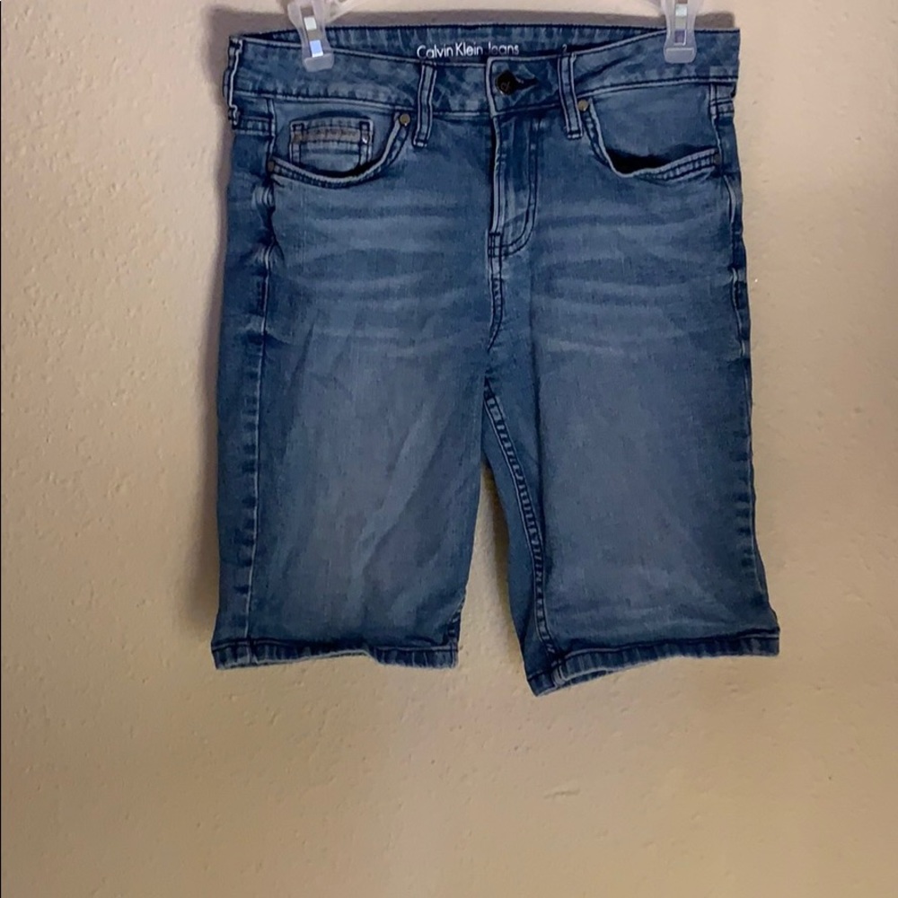 BLUE CALVIN KLEIN JEAN SHORT
